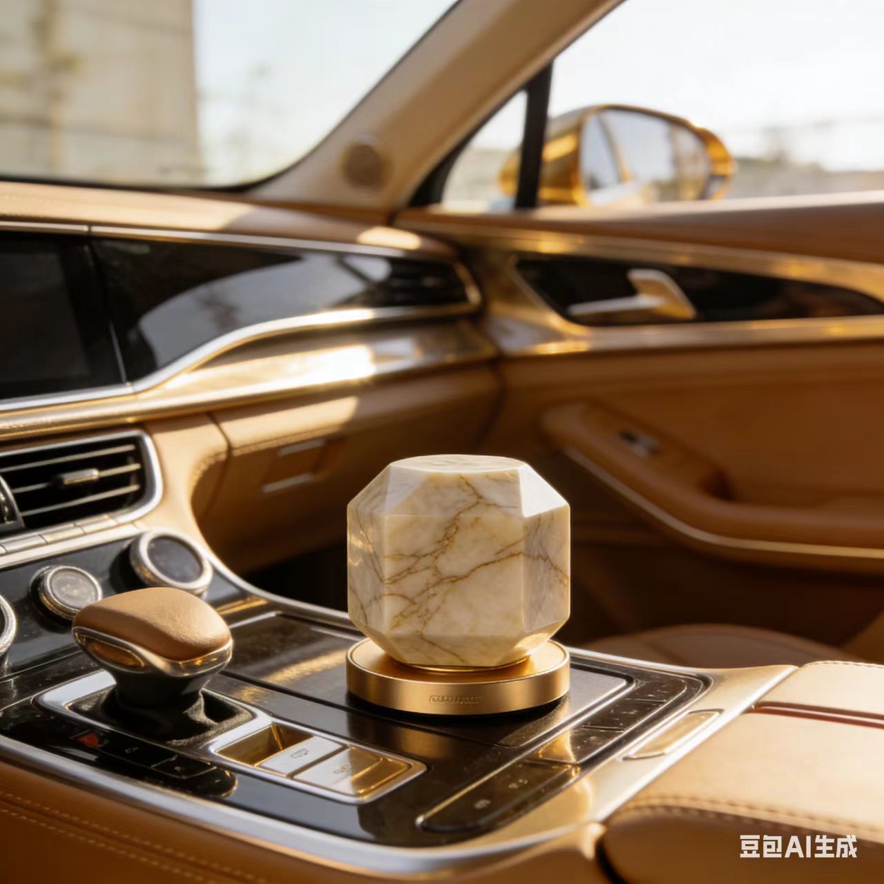 车载香水摆件香薰石扩香提升内饰高级感